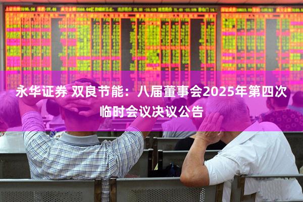 永华证券 双良节能：八届董事会2025年第四次临时会议决议公告