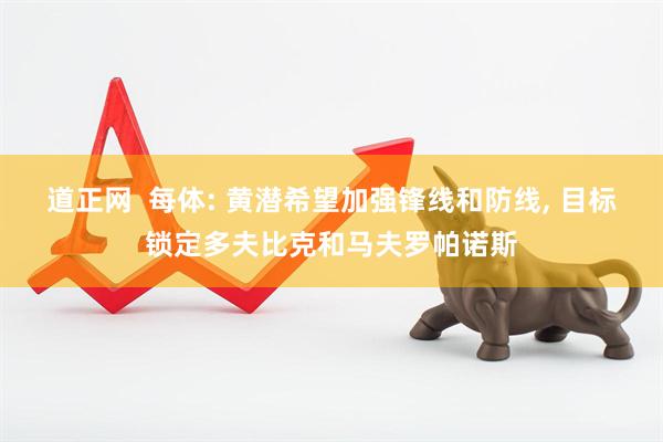 道正网  每体: 黄潜希望加强锋线和防线, 目标锁定多夫比克和马夫罗帕诺斯